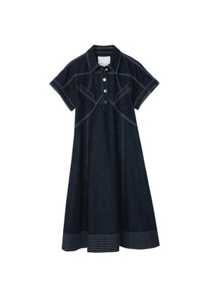 3.1 Phillip Lim short-sleeves midi dress - Blue