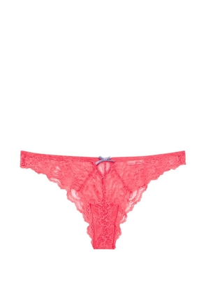Fleur Du Mal Bianca lace briefs - Pink
