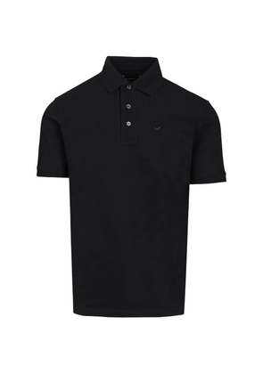 Emporio Armani embroidered-logo polo shirt - Blue