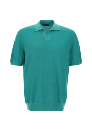 Gran Sasso skipper textured-knit polo shirt - Green