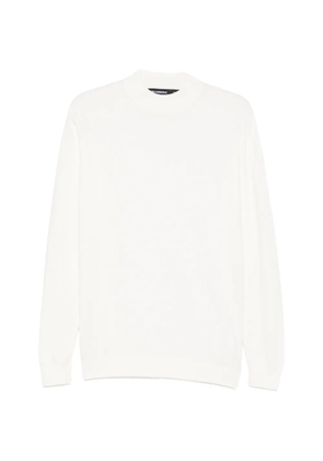 Karl Lagerfeld logo-embroidered sweater - White