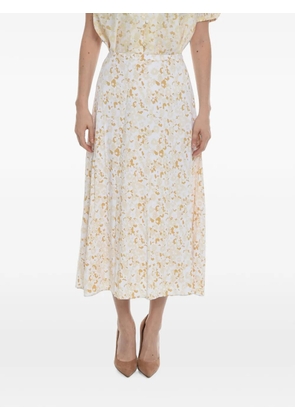 SAMSOE SAMSOE Andina floral-print flared midi skirt - Neutrals