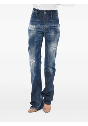 DSQUARED2 Dalma Angel distressed-effect jeans - Blue