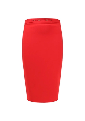 Elisabetta Franchi jewel-embellished midi pencil skirt - Red