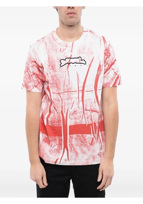 Diesel logo-print crinkled-effect T-shirt - White