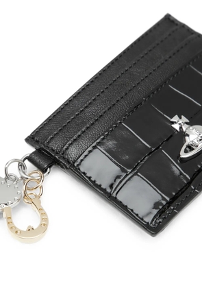 Vivienne Westwood Orb-charm card holder - Black