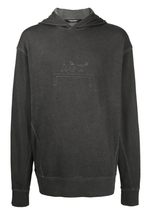 A-COLD-WALL* embossed-logo long-sleeve hoodie - Grey