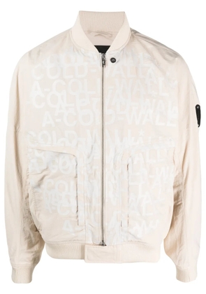 A-COLD-WALL* zip-fastening bomber jacket - Neutrals