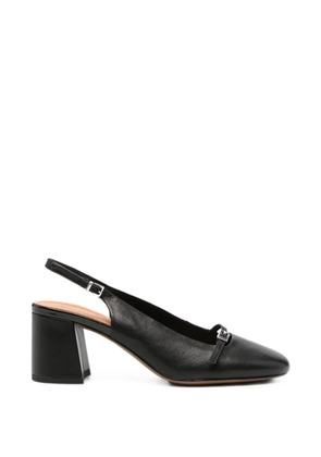 SERGIO MORETTI FIRENZE buckle-detail slingback pumps - Black