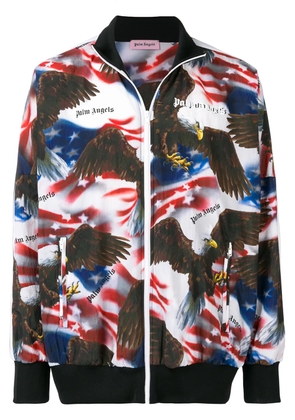 Palm Angels American-Eagle-print track jacket - White