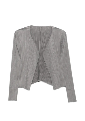 Pleats Please Issey Miyake pleated jacket - Grey