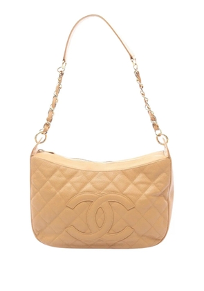 CHANEL Pre-Owned 2004-2005 CC Quilted Caviar Timeless shoulder bag - Neutrals