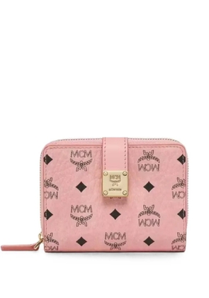 MCM Visetos monogram-print wallet - Pink