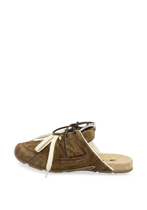 Miu Miu x New Balance 530 suede mules - Brown