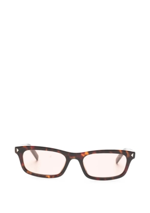 Prada Eyewear rectangle-frame sunglasses - Brown