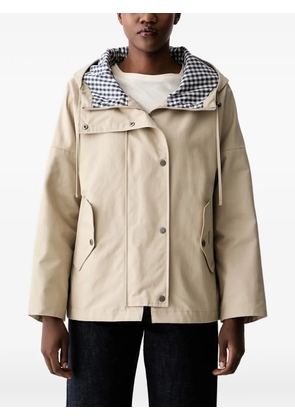 Barbour Kingswood showerproof drawstring-hood jacket - Neutrals