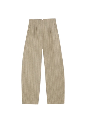 Cortana Camila linen straight-leg trousers - Neutrals