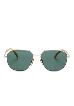 Eyewear by David Beckham DB1132 geometric-frame sunglasses - Gold
