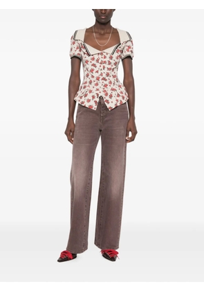 Vivienne Westwood Monday floral-print top - Neutrals