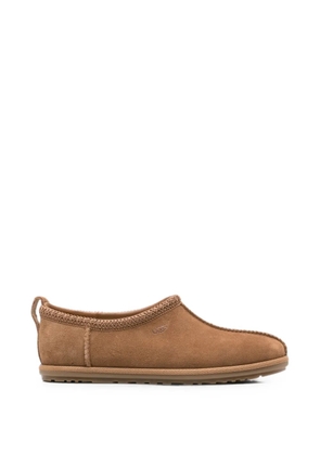 UGG Tasman Deconstructed embroidered-logo slippers - Brown