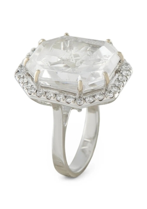 LB Exclusive Cupid diamond intaglio ring - Silver