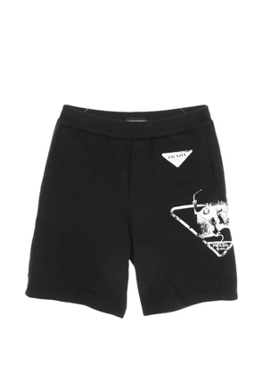 Prada Pre-Owned 2010s logo-print shorts - Black