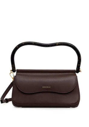 Coccinelle tortoiseshell-effect handle tote bag - Brown