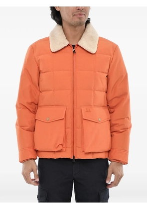 Woolrich Duster Blizzard faux-fur-collar quilted jacket - Orange