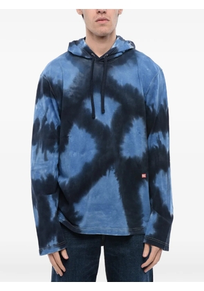 Diesel tie-dye effect hoodie - Blue