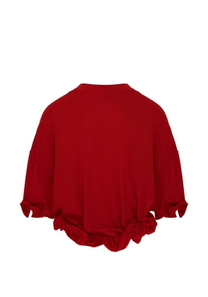 Seen Users Twombly Bloom ruffled T-shirt - Red