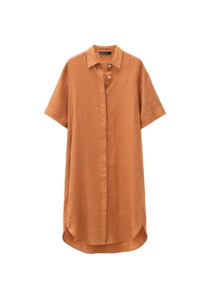 Gran Sasso short-sleeve mini shirt dress - Orange