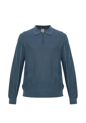 Paul Smith quarter-zip long-sleeve sweater - Blue