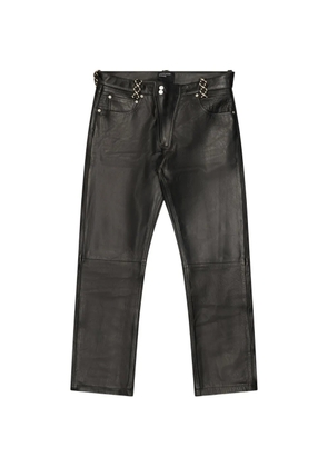 Enfants Riches Déprimés Moto Fly leather trousers - Black