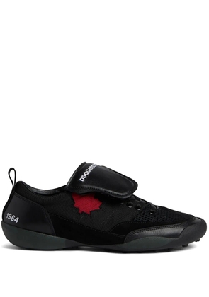 DSQUARED2 maple-leaf leather sneakers - Black
