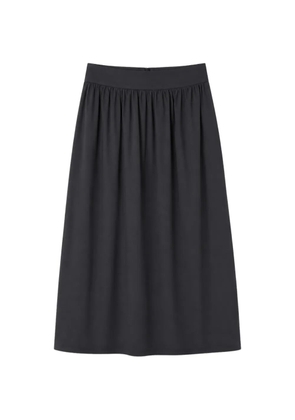 Gran Sasso pleated-waistband flared midi skirt - Black