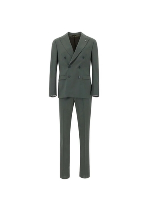 Manuel Ritz double-breasted peak-lapel suit - Green