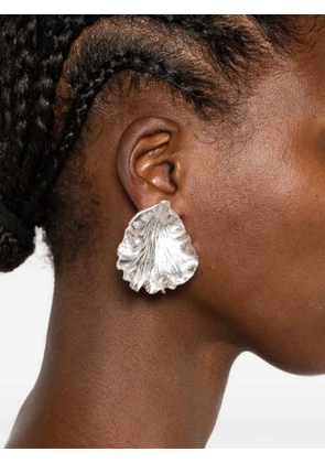 Cult Gaia Iris Leaf earrings - Silver