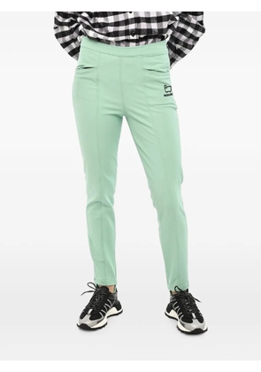 Woolrich logo-embroidered stirrup trousers - Green
