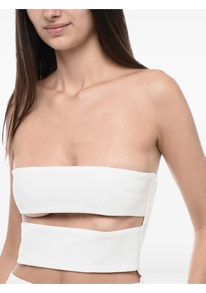 Mônot cut-out off-shoulder mini dress - White