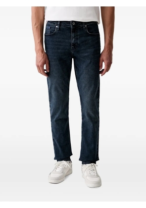 Karl Lagerfeld Jeans logo-patch straight-leg jeans - Blue