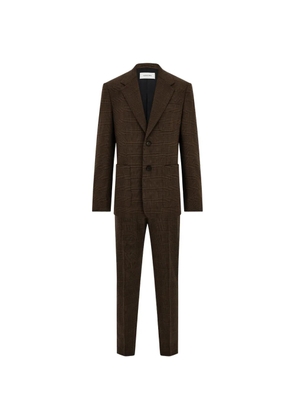 Ferragamo wool pinstripe suit - Brown