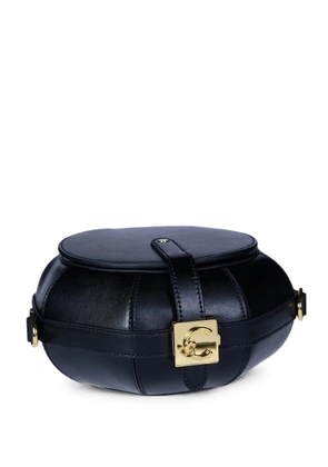 Coccinelle Sewing Box leather clutch bag - Black