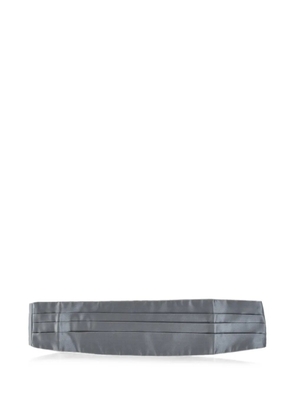 Corneliani pleated satin cummerbund - Grey