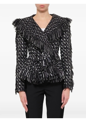 Lanvin fringe-trimmed jacket - Black