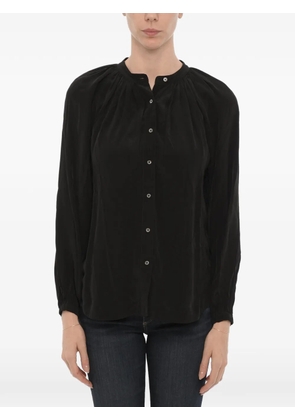 AllSaints Mandarin-collar long-sleeve shirt - Black