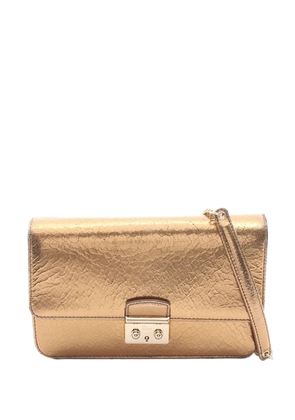 Christian Dior Pre-Owned 20th Century Metallic Calfskin Miss Dior Promenade crossbody bag - Gold