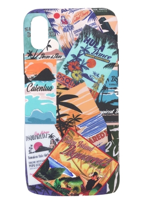 DSQUARED2 patchwork phone case - Multicolour