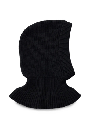 LEMAIRE balaclava in worsted wool - Black