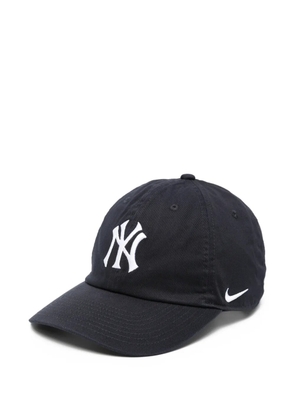 Nike x New York Yankees logo-embroidered baseball cap - Blue