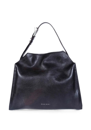 Orciani Trinity M Lagoon grained leather shoulder bag - Brown